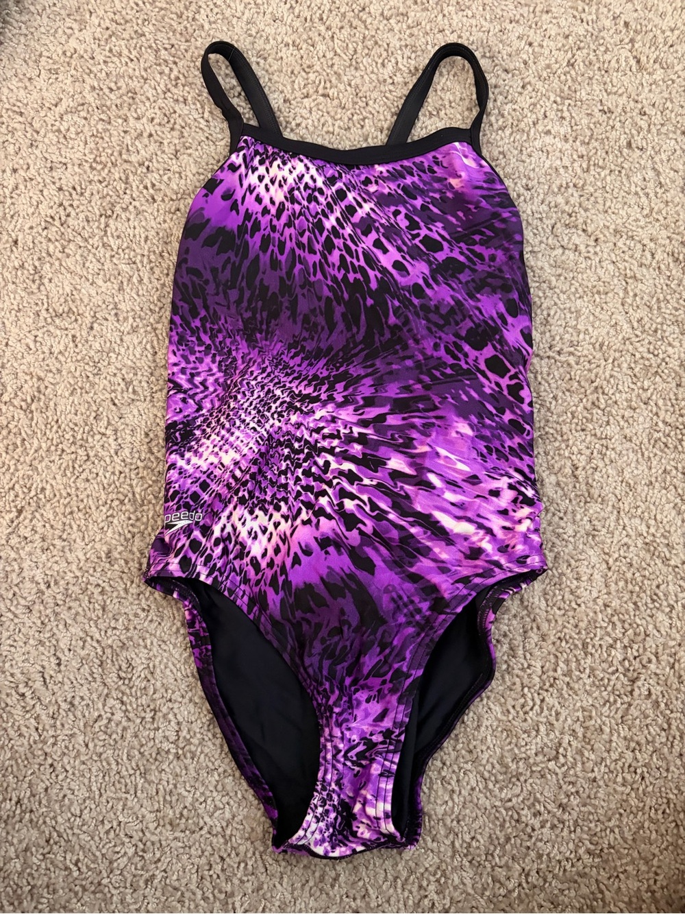 Speedo Purple One-Piece Swimsuit- Size 28